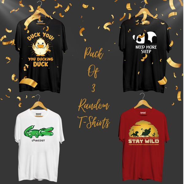 Pack Of Random 3 T-Shirt In 99 AED